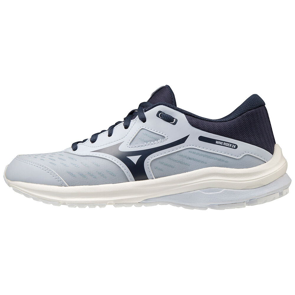 Zapatillas Running Mizuno Wave Rider 24 Hombre Indigo/Blancas Ofertas WIYD-96437